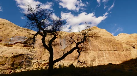 Time Lapse Clouds in Canyon Near Moab Utah Stock Footage 57501289