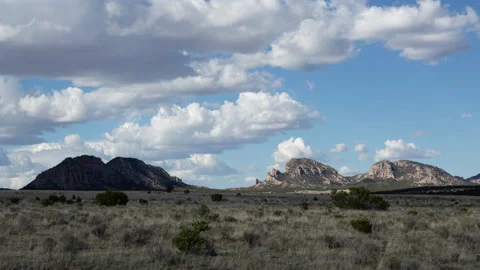 Time lapse of clouds casting shadows on hills and a grassy field in New Mexico 스톡 동영상 158321592