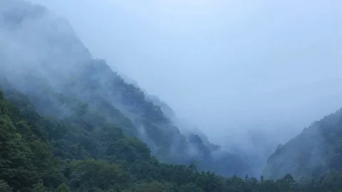 Time lapse of clouds in Central Alps, Nagano Prefecture, Japan Stock-Footage 96337321