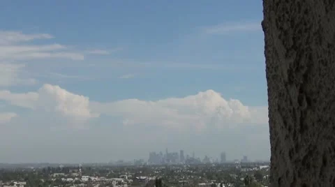 Time Lapse Clouds City and Wall Stock Footage 11990102