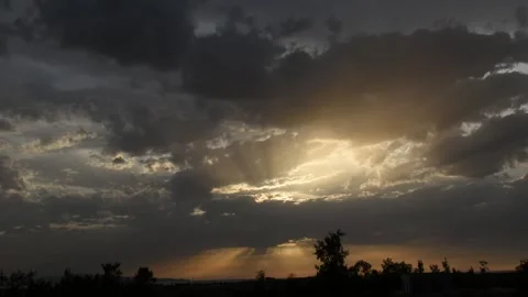 Time Lapse clouds cover sun Stock Footage 132069986