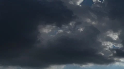 Time lapse of clouds covering and darkening the sky with a blue sky background. Stock Footage 273266972