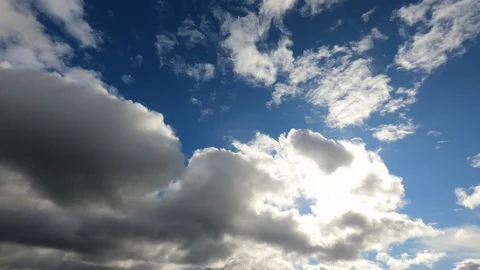 Time lapse of clouds crossing the sky Stock Footage 128206341