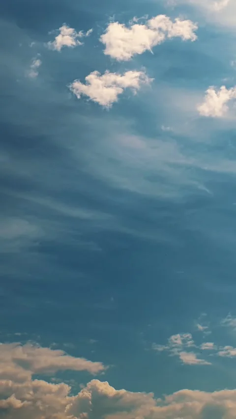 Time-lapse. clouds. Cumulus clouds. cloudscape. Puffy fluffy white clouds are Stock Footage 316263522