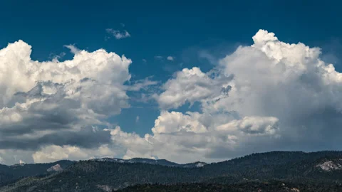 Time lapse of Clouds Dancing above Fresno Dome and the Sierra Nevada Stock Footage 278338941