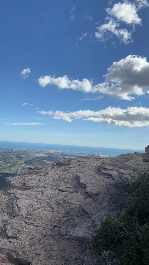 Time Lapse Clouds Dissolving Over Mountain Viewpoint – Nature Landscape 4K Stock Footage 320547211