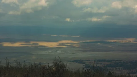 Time Lapse Of Clouds Drifting Over The savannah, South Africa Stock Footage 104961478