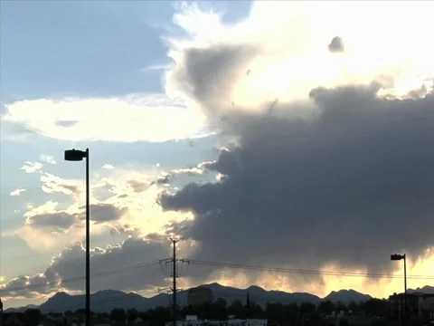 Time lapse of clouds during sunet Stock Footage 29896322
