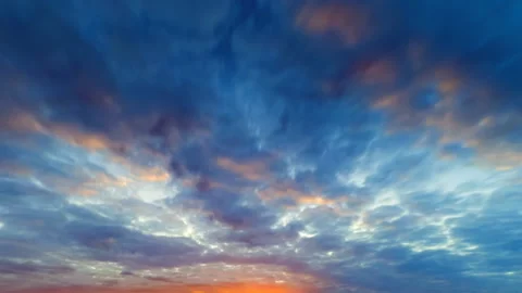 Time lapse of clouds during sunset Stockbeeldmateriaal 89231697