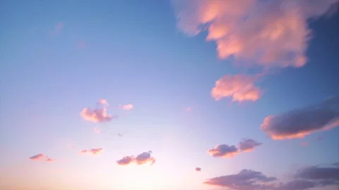 Time lapse of clouds during sunset Stockbeeldmateriaal 92336057