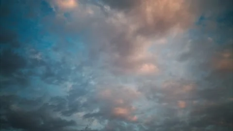 Time Lapse, Clouds, evening. Stock Footage 158656242