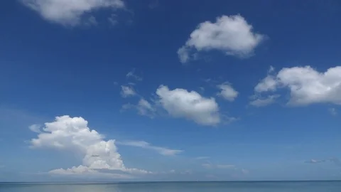 Time Lapse of Clouds Flowing Over Horizon Stock Footage 77171411