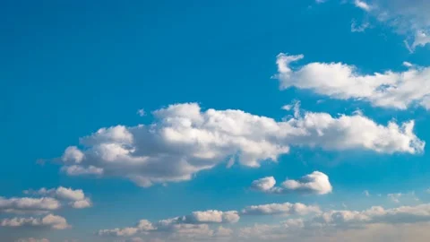 Time lapse. Clouds flowing through the sky. Stock Footage 145889461