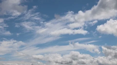 Time lapse clouds flying fast in beautiful sunlight 스톡 동영상 160861590