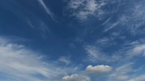 Time lapse of clouds flying over blue sky 스톡 동영상 158957262