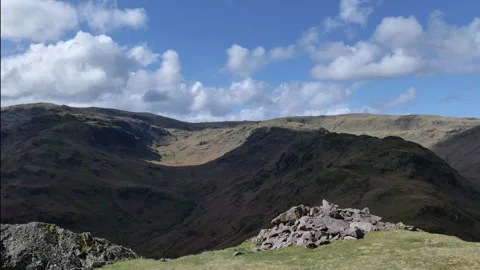 Time lapse of Clouds Flying Over Cumbrian Fells Stock-Footage 270769153