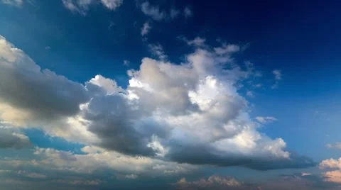Time Lapse clouds. Видео 8327123