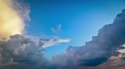 Time Lapse clouds. Video stock 10840000