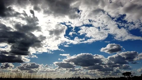 Time-lapse of the clouds Stock Footage 133709445