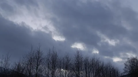 Time-lapse of clouds Stock Footage