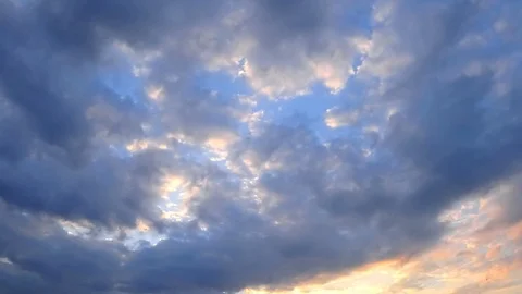 Time lapse of clouds formation in sky Stock Footage 120292111