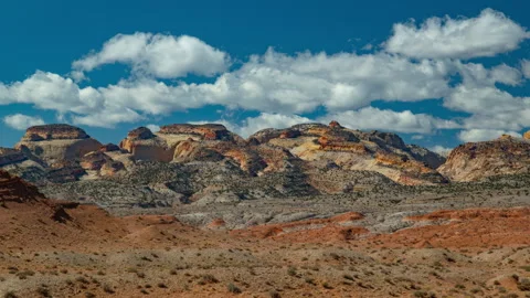 Time lapse clouds forming over Capitol Reef National Park Видео 328871429