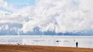 Time Lapse Of Clouds In The Grand Tetons Wyoming Cinemagraph Stock Footage