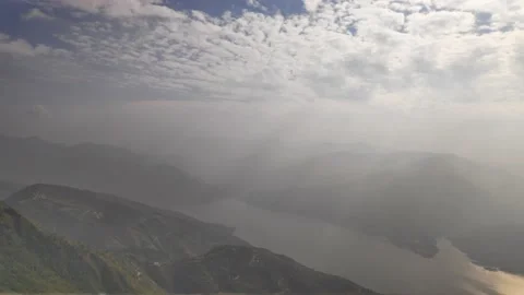Time Lapse of Clouds, Lake, Banali, Pratap Nagar, Tehri, Uttarakhand, India 動画素材 166449277