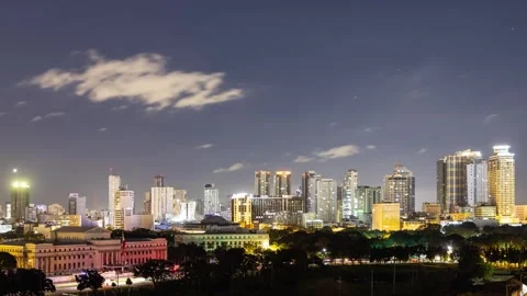 Time lapse of the clouds in Manila, Philippines Video stock 245939344