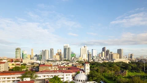 Time lapse of the clouds in Manila, Philippines. Stock Footage 255624763