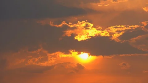 Time lapse clouds motion on summer sky season  Video stock 129581685