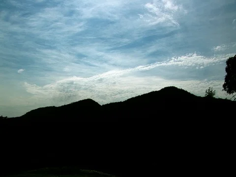 Time lapse of clouds on a mountain. Stock Footage 80242903
