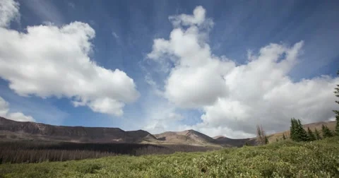 Time-lapse of clouds in the mountains of Colorado Stock Footage 67646764