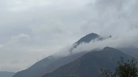 Time lapse of the clouds of the mountains Stock Footage 232317336