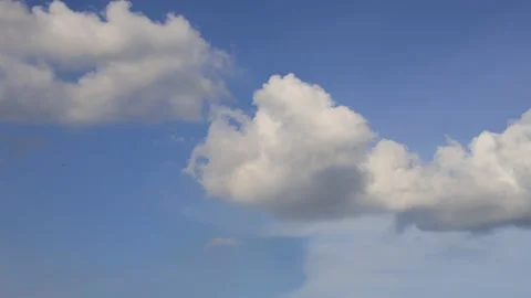 Time lapse of clouds movement on blue sky Video stock 142740545