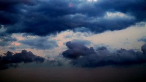 Time lapse of clouds moving across the sky Stock Footage 93938933
