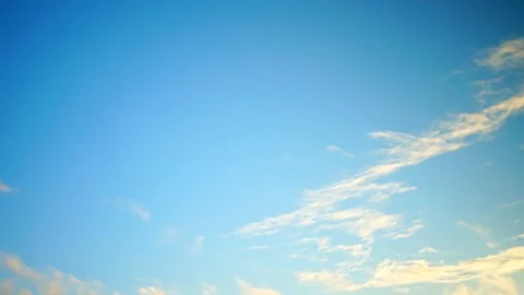 Time-lapse of Clouds Moving in Blue Sky 動画素材 125463475