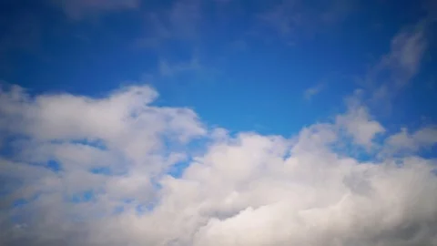 Time-lapse of Clouds Moving in Blue Sky 動画素材 125482800