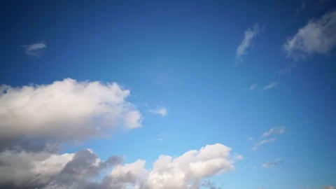 Time-lapse of Clouds Moving in Blue Sky 動画素材 127757481