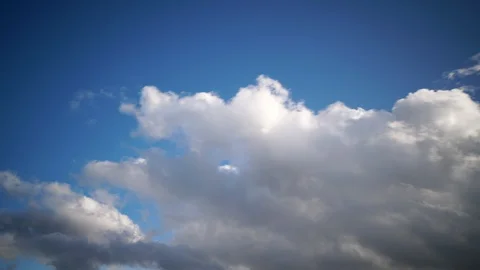 Time-lapse of Clouds Moving in Blue Sky 動画素材 127758025