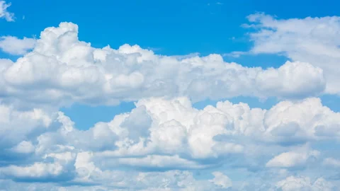 Time lapse of clouds moving in the blue sky, Chiangmai province  Thailand Stock Footage 132519313