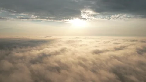 Time-Lapse Of Clouds Moving During Sunset above the clouds Stock-Footage 243626598