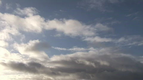Time Lapse of Clouds moving fast in the sky Stock Footage 96310