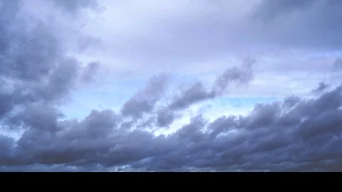 Time lapse clouds moving left to right in high wind Stock Footage 119535004