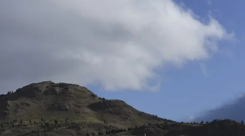 Time lapse of clouds moving mountains the Andes, South America Stock Footage 63286731