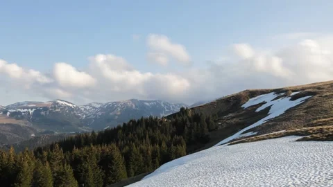 Time lapse of clouds moving in mountains environment Stock Footage 241744429