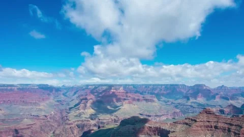 Time-lapse clouds moving at nature hiking spot view enjoy sunset.of grand canyon Video stock 336578042