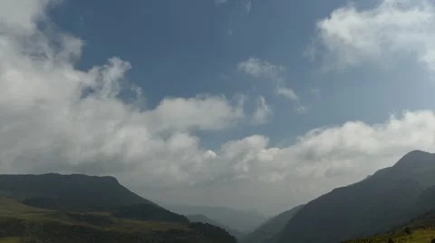 Time lapse of clouds moving over mountains in Colombia Stock Footage 63306695