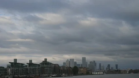 Time lapse. Clouds moving over Central London. Stock Footage 159885538