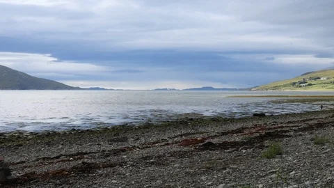Time Lapse Clouds moving on the Scottish coast Ullapool 3 Video stock 94793559
